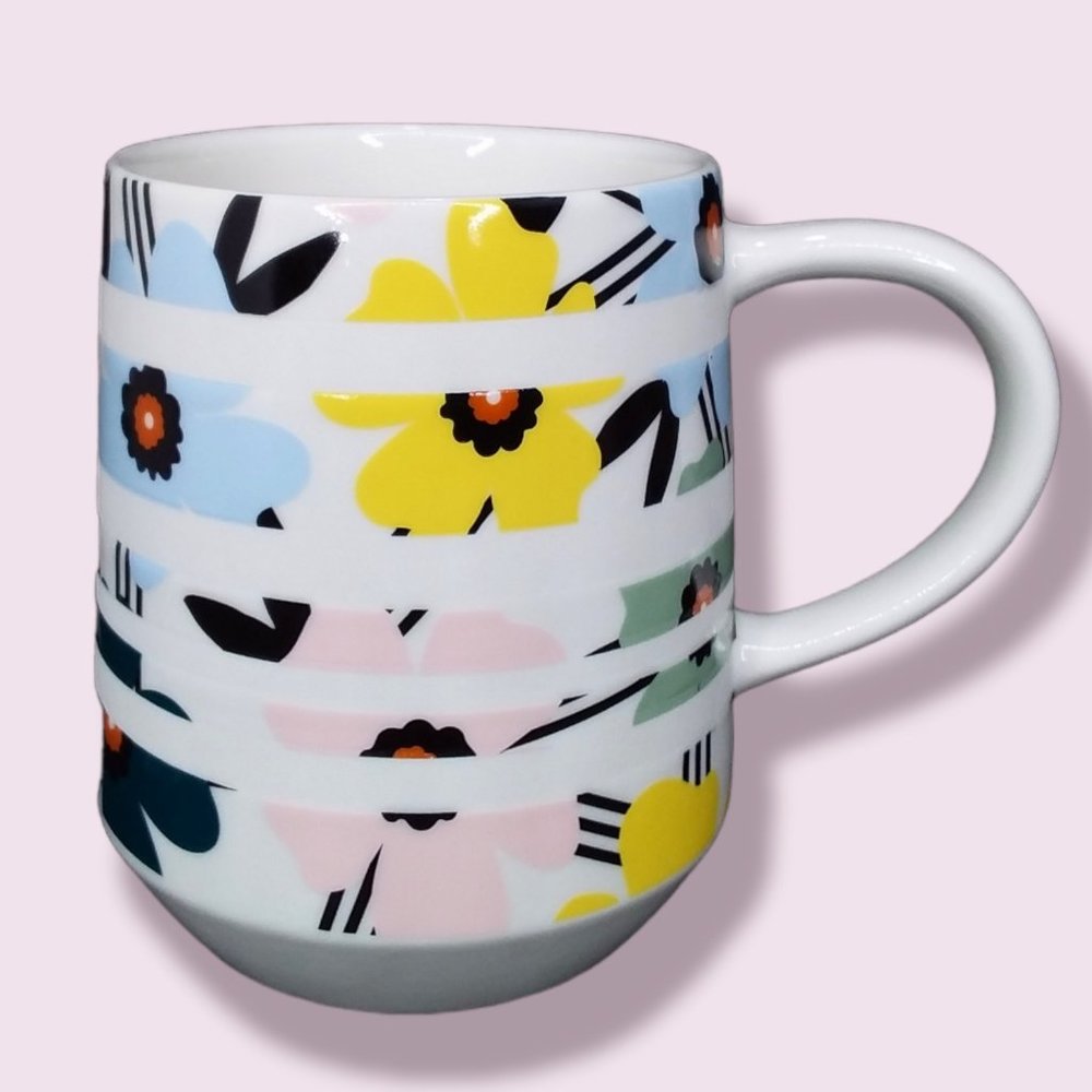 Starbucks 2018 Ceramic Spring Blossom Flowers Mug Coffee Tea 12 oz Cup